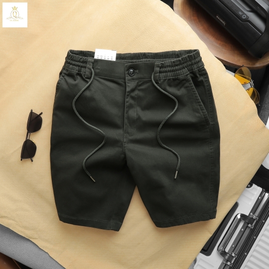 QUẦN SHORT NAM KAKI LƯNG THUN DÂY RÚT CAO CẤP VẢI CO GIÃN, PHONG CÁCH TRẺ TRUNG VÀ NĂNG ĐỘNG
