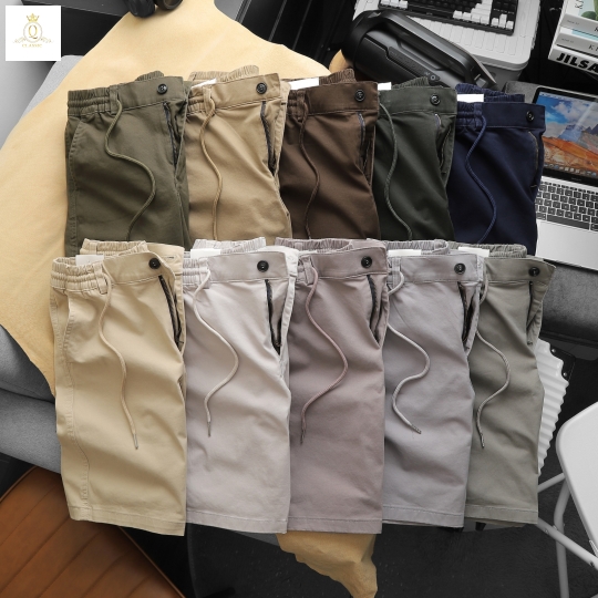 QUẦN SHORT NAM KAKI LƯNG THUN DÂY RÚT CAO CẤP VẢI CO GIÃN, PHONG CÁCH TRẺ TRUNG VÀ NĂNG ĐỘNG