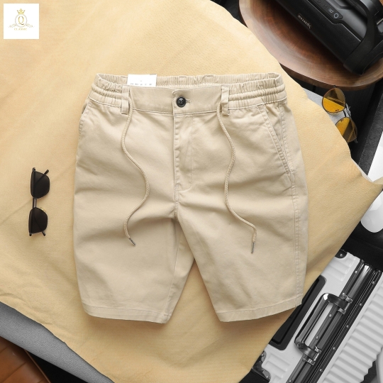 QUẦN SHORT NAM KAKI LƯNG THUN DÂY RÚT CAO CẤP VẢI CO GIÃN, PHONG CÁCH TRẺ TRUNG VÀ NĂNG ĐỘNG