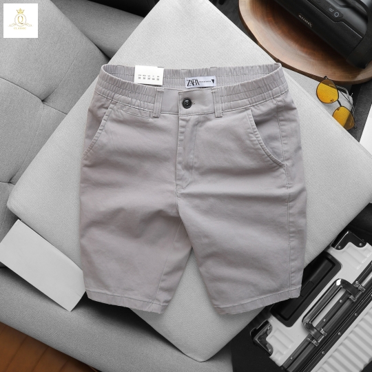 QUẦN SHORT NAM KAKI LƯNG THUN KHÔNG DÂY RÚT MÀU TRƠN TÚI NHỎ CHẤT LIỆU CAO CẤP, DÀY DẶN VÀ CÓ ĐỘ CO GIÃN CAO