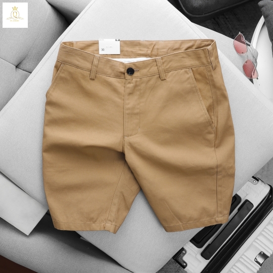 Quần short dây kéo giãn vải Hàn Quốc