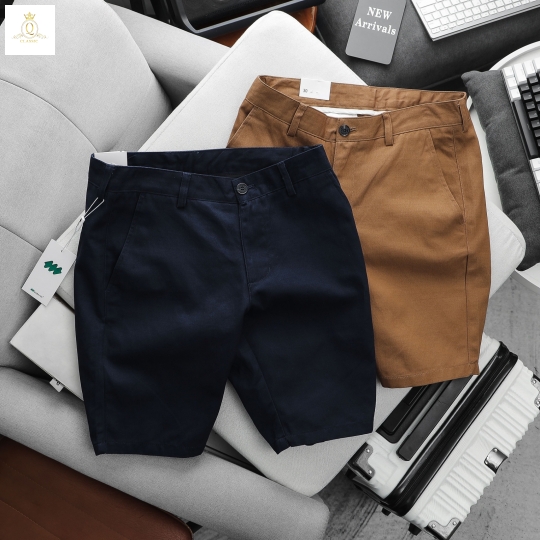 Quần short dây kéo giãn vải Hàn Quốc