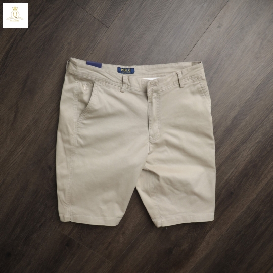 Quần short kaki dây kéo phong cách