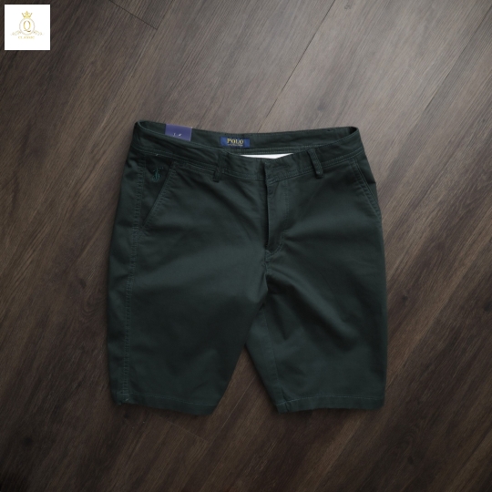 Quần short kaki dây kéo phong cách