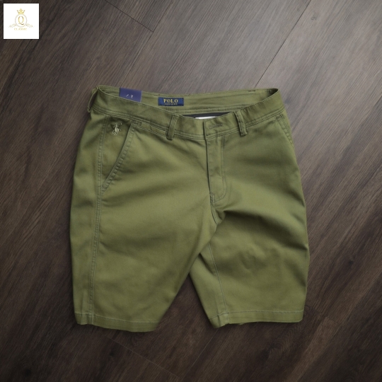 Quần short kaki dây kéo phong cách